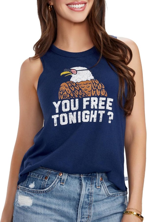 Tipsy Elves Women's American Flag Tank Top