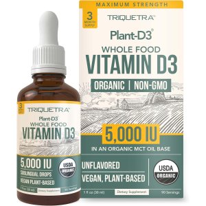 Plant-D3 维生素D3 液体 5000IU 1oz