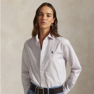 Relaxed Fit Striped Cotton Shirt $120