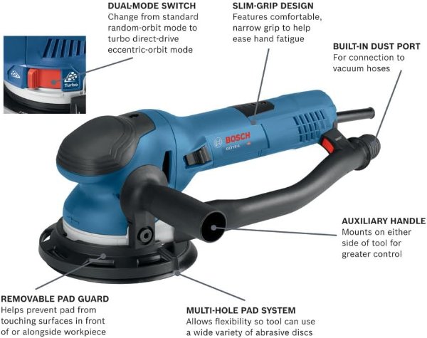 GET75-6N Electric Orbital Sander 6 Inch