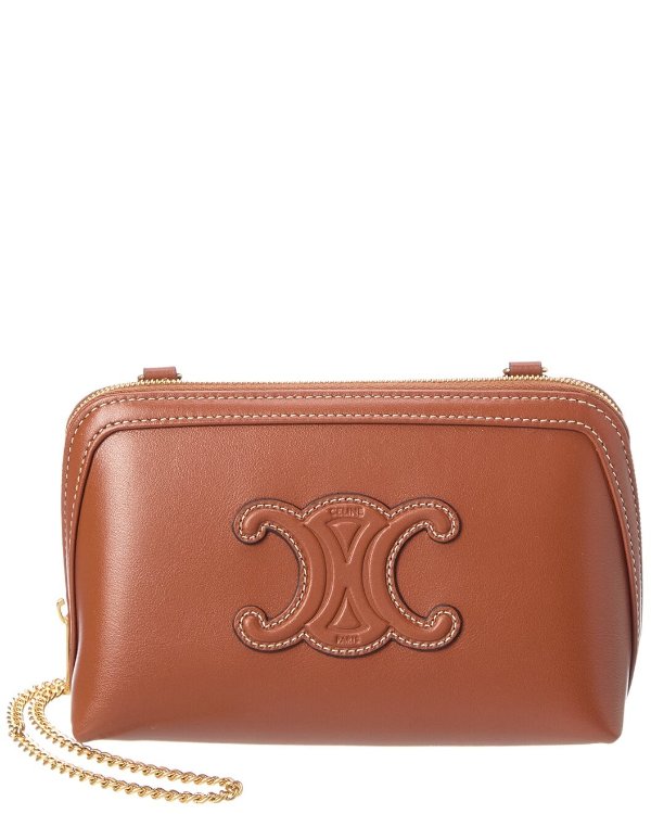 Logo Leather Crossbody Bag