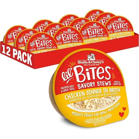 Stella & Chewy sStella & Chewy s Lil Bites Chicken Dinner for Small Breeds 2.7oz 12-Pack