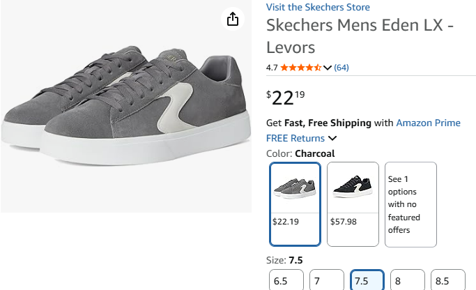 Amazon.com Skechers Mens Eden LX - Levors
