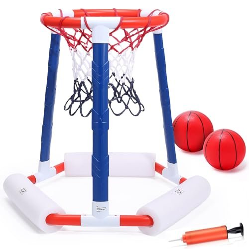 EagleStone Inflatable Pool Basketball Hoop with 2 Balls