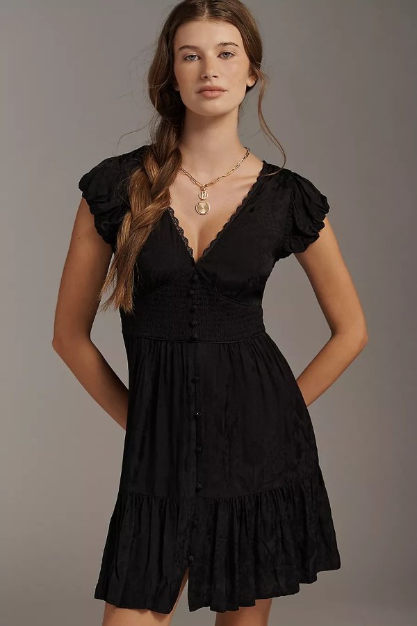 Peregrine Satin Mini Dress