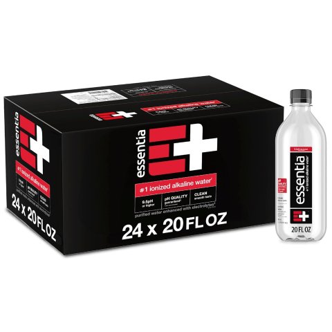Essentia Ionized Alkaline Bottled Water 20oz 24-Pack