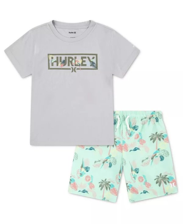 Boys Parrot Swimwear 2-Piece Set