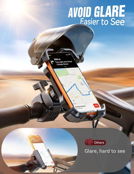 JOYROOM JR-ZS528 Foldable Bike Phone Mount 360° Rotation