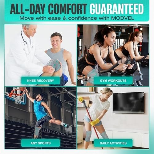 Modvel Compression Knee Brace Gray XXL 2-Pack