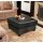 GLAXYFUR Folding Storage Bench PU Leather Black 23.6in