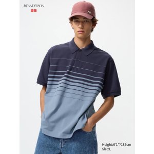 Uniqlo DRY 条纹短袖POLO衫