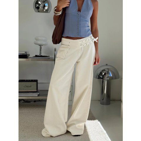 Princess PollyPaltrow Cargo Pant Cream