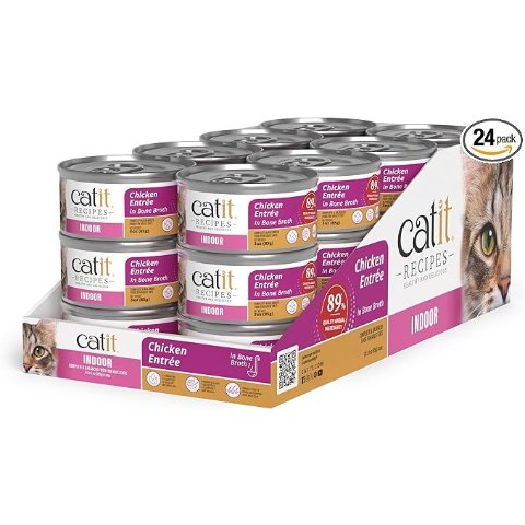 Catit Recipes 室内鸡肉主食罐头 3oz