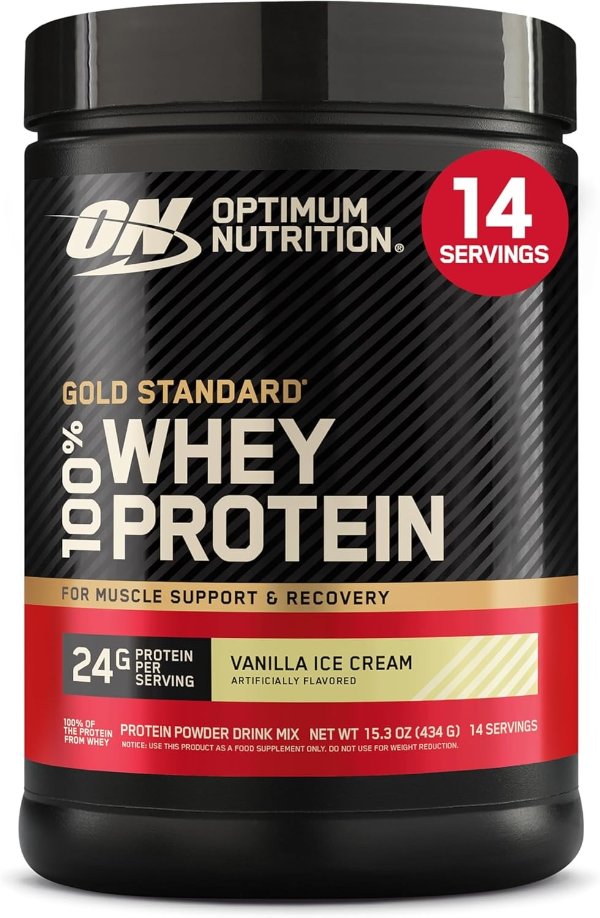 Optimum Nutrition Whey Protein Powder Vanilla 1 Pound