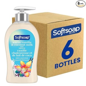 HOME Softsoap 香草椰奶洗手液 11.25盎司 6瓶