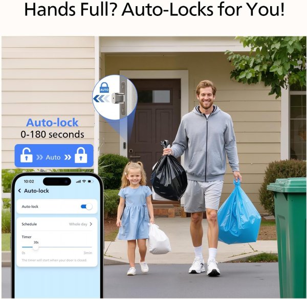 230X Smart Door Lock Silver WiFi