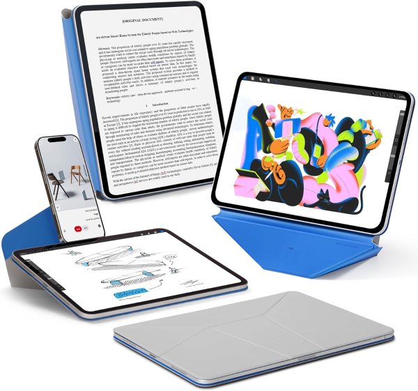 MOFT Dynamic Folio Case iPad Air 11'' Magnetic Cement x Sapphire