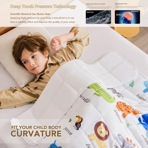 Topcee Weighted Blanket 3lbs 36x48 Inch Cooling
