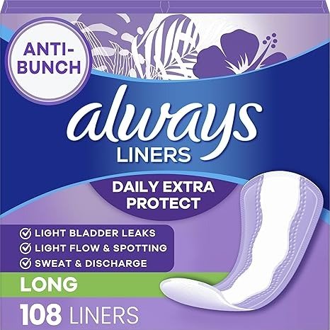 Panty Liners Long 108 Count