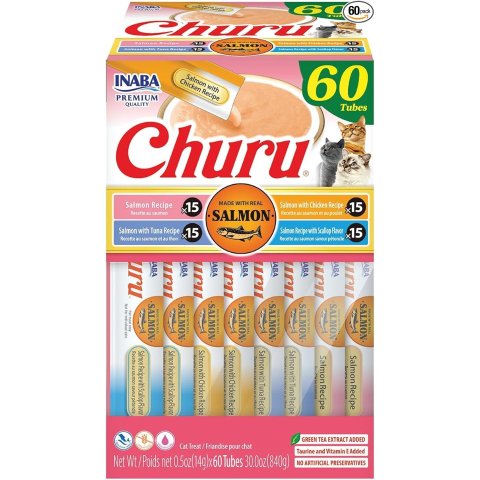 INABA Churu 三文鱼猫零食 60支