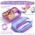 QQKO Kids Bento Lunch Box Purple 4 Compartments