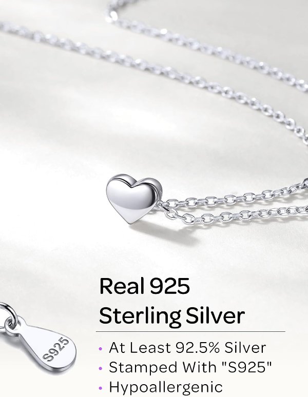 ChicSilver 925银 蝶形项链 小巧防过敏