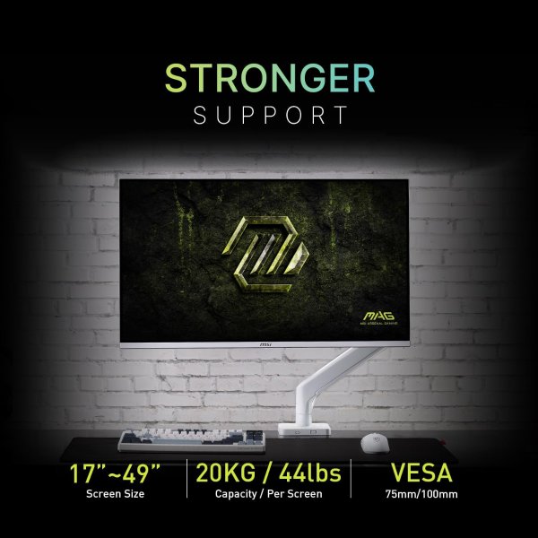 MAG MT201W Monitor Stand Black