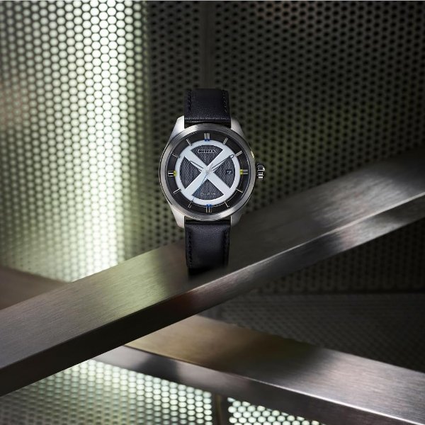 CITIZEN AW5007-17W 男士X-Men联名 42.3mm 银色表壳