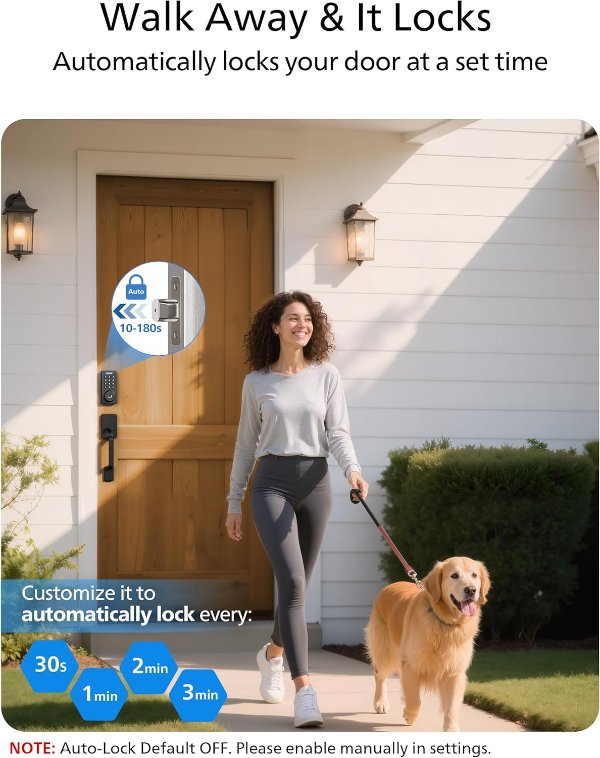 Wi-Fi Smart Door Lock Fingerprint Waterproof