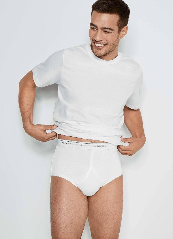 Classic Full Rise Briefs 6 Pack 100% Cotton