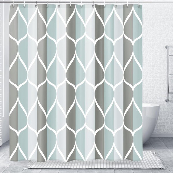 Gelbchu Grey Shower Curtain 72 x 72 Inches