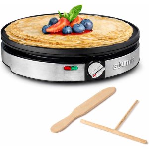Gourmia 煎饼自由了 Gourmia 12寸不粘不锈钢卷饼机