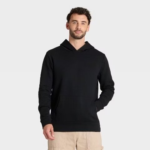  Men s Fleece Hoodie Sweatshirt Black M