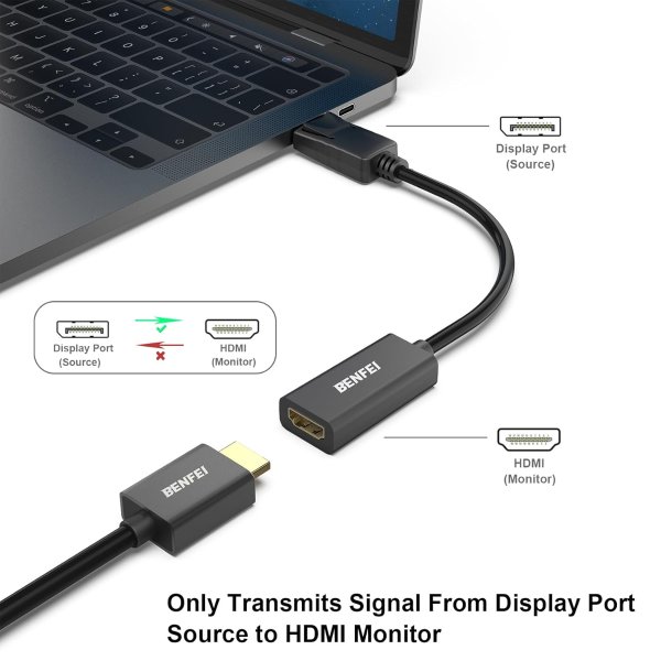 BENFEI DisplayPort转HDMI适配器 4K金属款