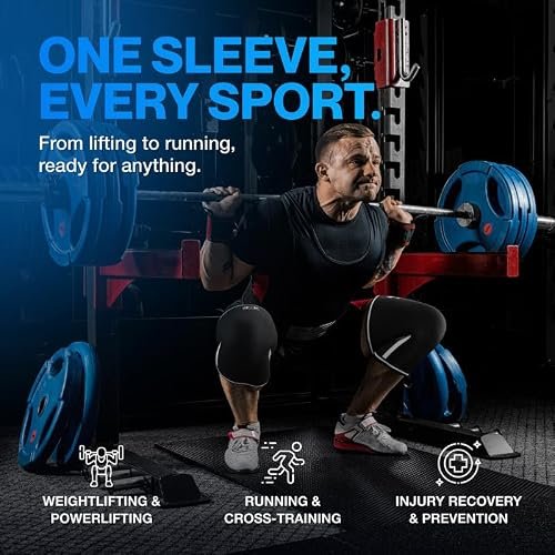 Modvel 7mm Knee Sleeves X-Large Black/White