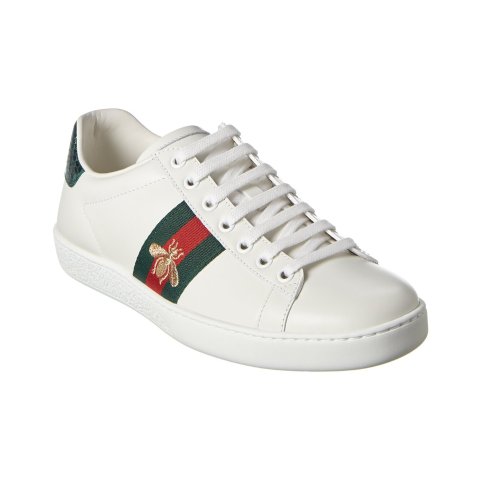Ace Embroidered Leather Sneaker