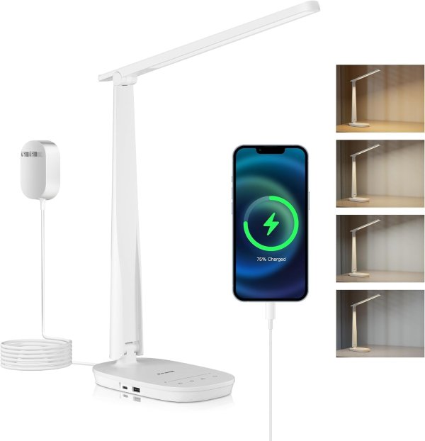 HWT-H2 LED Desk Lamp White