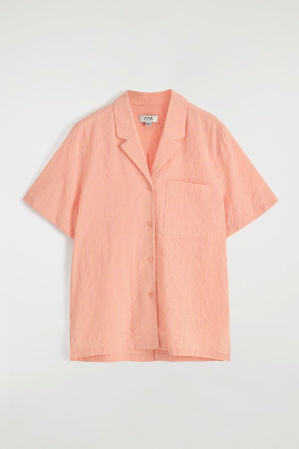 Textured Shirt Apricot