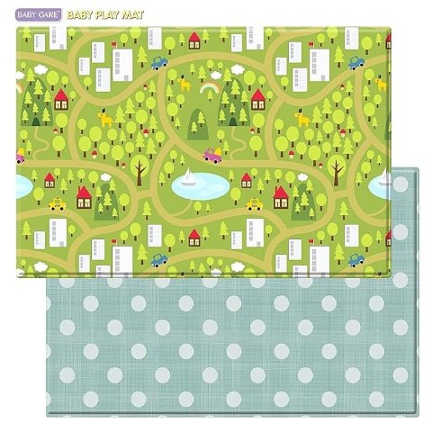  Large Blue Waterproof Play Mat 82x55 Inch