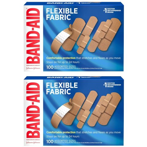 BAND-AID Flexible Fabric Bandages 100 Count