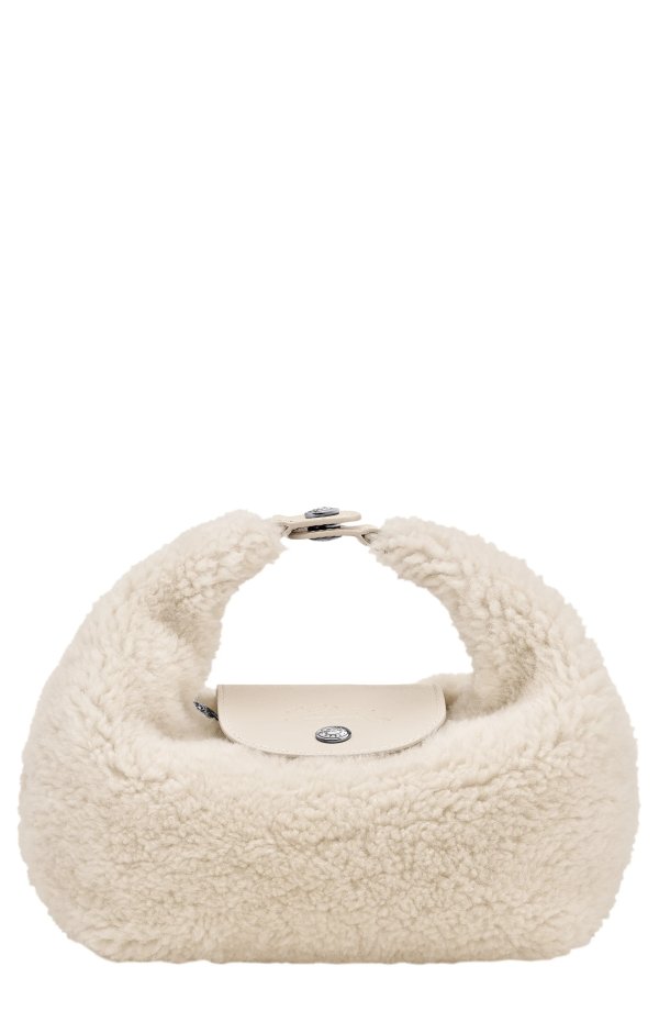 Genuine Shearling Round Handbag for Women
