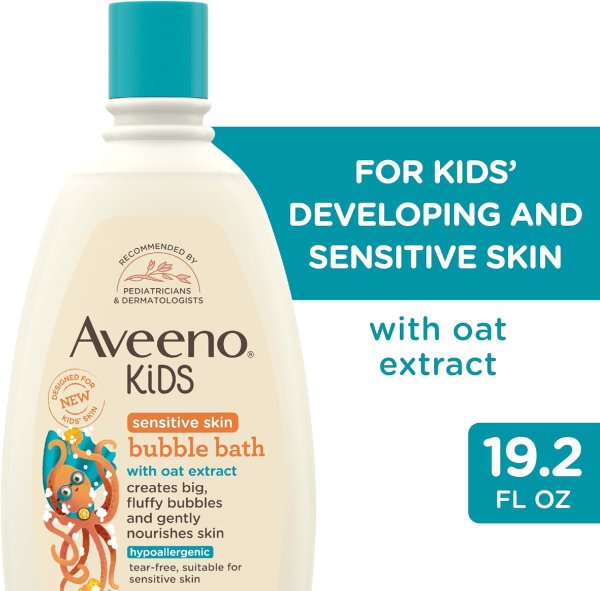 Aveeno Kids Bubble Bath Sensitive Skin 19.2 oz