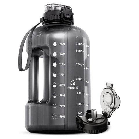 AQUAFIT 1加仑吸管水壶 灰色