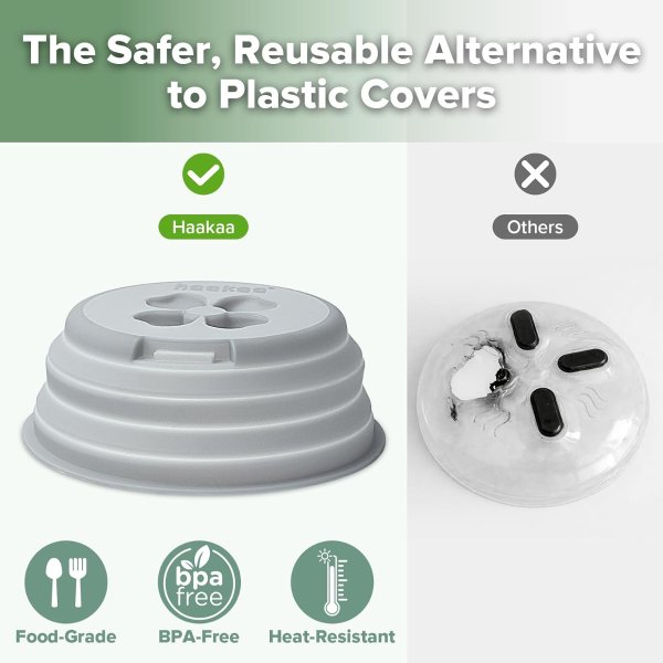 Collapsible Silicone Microwave Splatter Cover 11.5 Inch