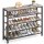 INDESTIC Shoe Rack Steel Frame 4-Tier Greige Black