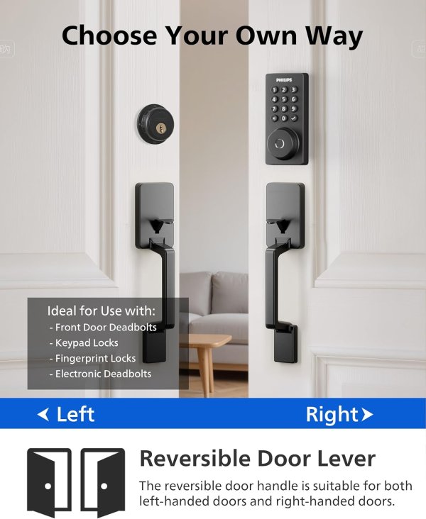 Front Door Handle Matte Black