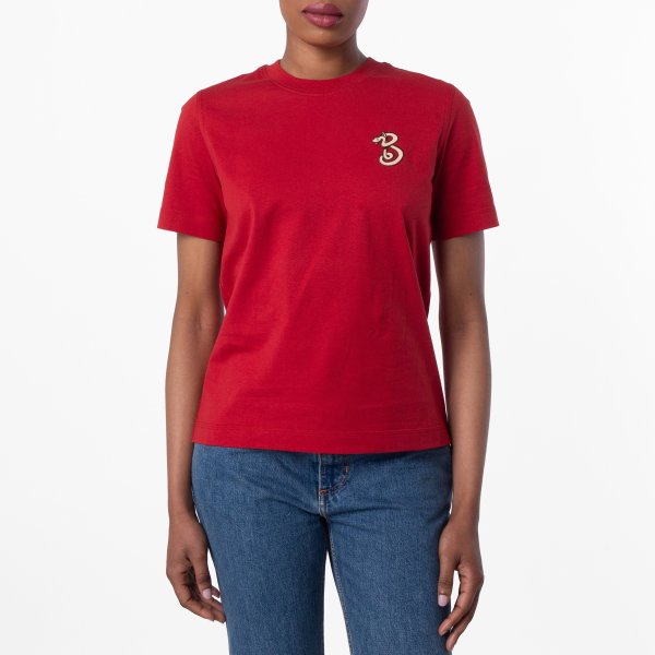Burberry B Snake Cotton T-Shirt