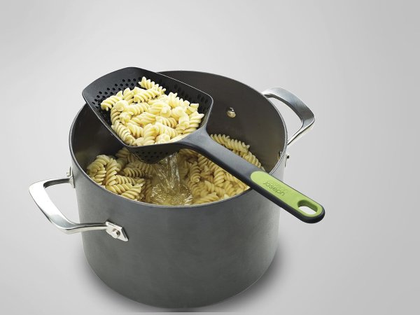  10160 Large Slotted Scoop Colander Gray/Green
