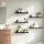 Fixwal Black Wall Mounted Shelves Set of 5