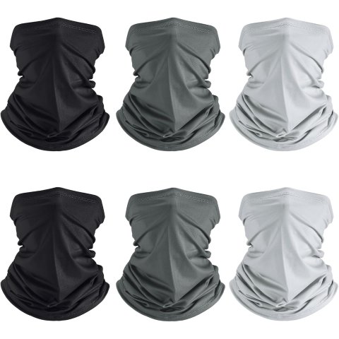 Cooling UV Protection Neck Gaiter 6 Pack